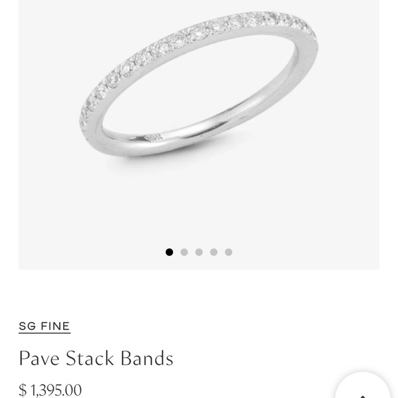 Stephanie Gottlieb 14k WG Pave Ring size 4 - Picture 1 of 4